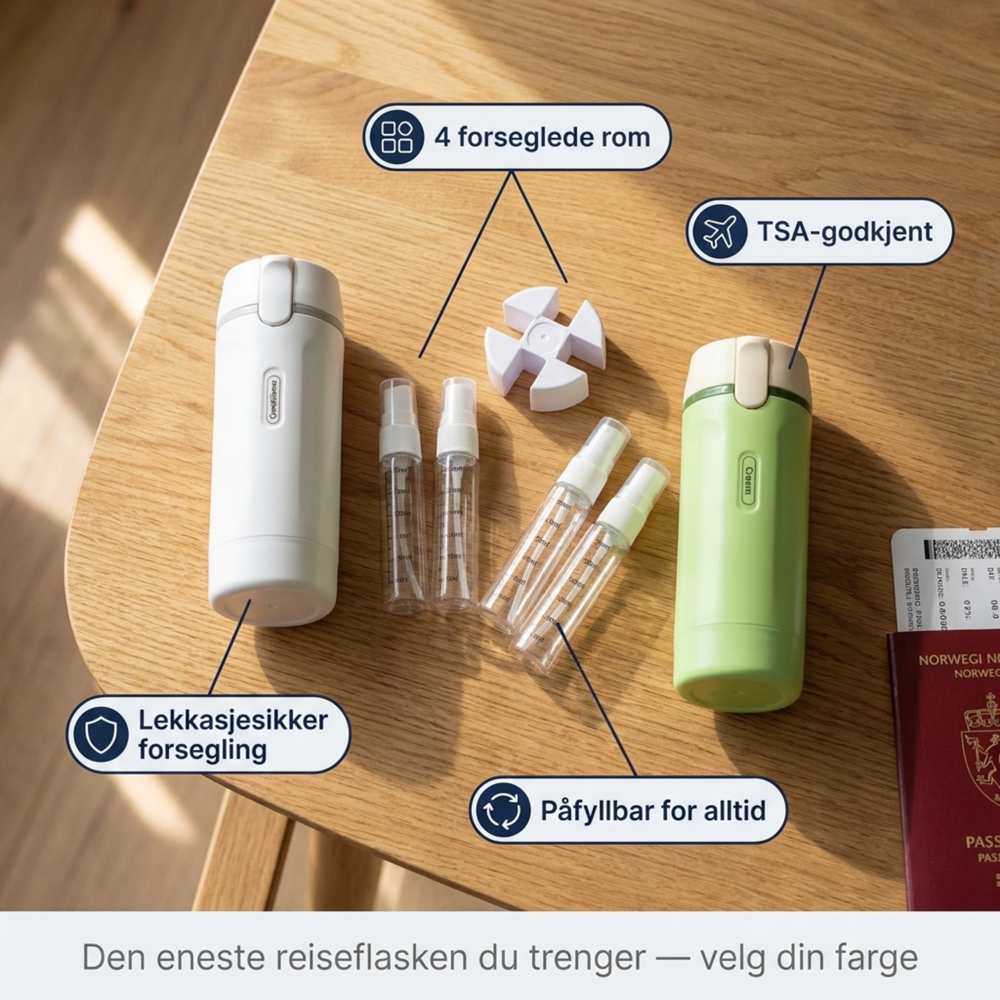 PakEaze - 4 in 1 travel dispenser