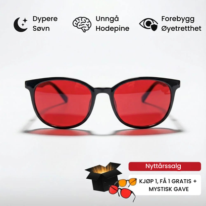 Fokus® | Unisex glasögon med rött glas för blått ljus