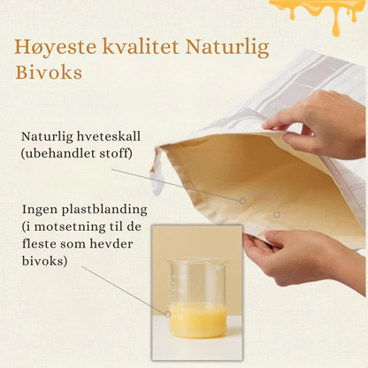 Økologisk bivoks brødpose – 100% bomull