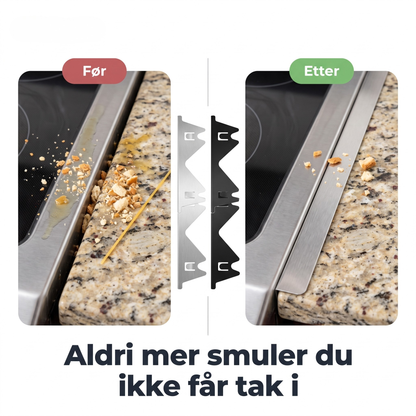 GapSeal — rustfrie lister som tetter komfyrsprekken