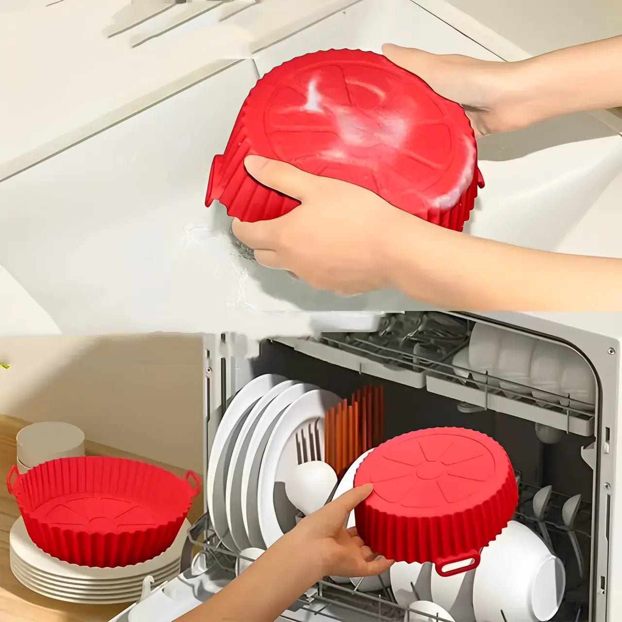 Kitchik EcoAir Silikonformer 2stk - Glem airfryer rot!