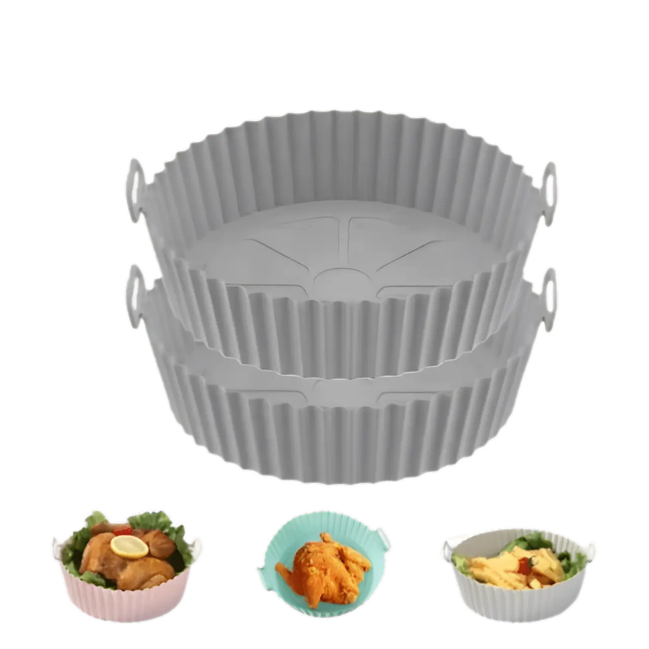 Kitchik EcoAir Silikonformer 2stk - Glem airfryer rot!